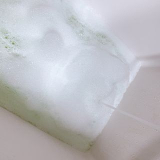 버블데이 아로마/과일 거품 입욕제 — 5점을 준 리뷰어가 2021년 7월 올린 사용 사진