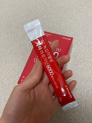 메타아르기닌 GC녹십자웰빙 메타 아르기닌 6000 플러스 오르니틴 — 5점을 준 리뷰어가 2022년 4월 올린 사용 사진
