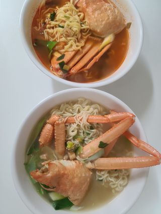 [풀무원] 자연은맛있다 정면, 백면, 홍면  세트 — 5점을 준 리뷰어가 2021년 4월 올린 사용 사진