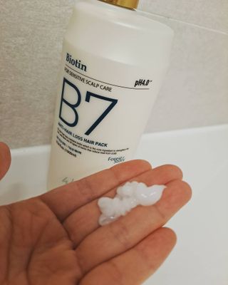 [포레스트스토리] B7 안티 헤어로스 샴푸1,000ml + 헤어팩 1,000ml — 5점을 준 리뷰어가 2021년 3월 올린 사용 사진
