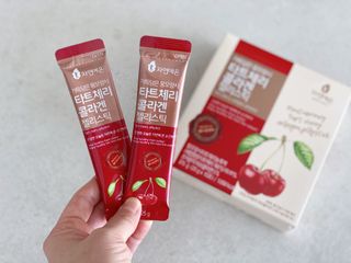 자연에온 가득담은 몽모랑시 타트체리 콜라겐 젤리스틱 — 5점을 준 리뷰어가 2021년 1월 올린 사용 사진