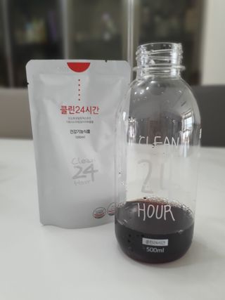 클린24시간 1BOX(5포) + 전용보틀(500ml) — 5점을 준 리뷰어가 2023년 3월 올린 사용 사진
