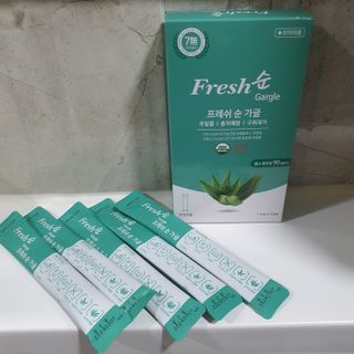 에프에이치아이코리아 Fresh순 프로폴리스 무알콜 일회용 가글 11ml 10개입 — 5점을 준 리뷰어가 2021년 4월 올린 사용 사진