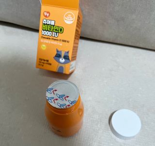앙팡 츄어블 비타민D 1000 IU 130mg x 90정 — 5점을 준 리뷰어가 2022년 10월 올린 사용 사진