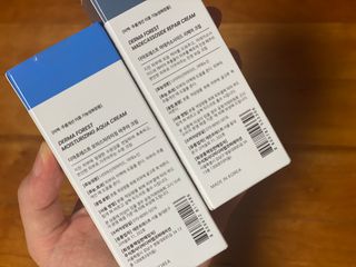 더마포레스트 마데카소사이드 리페어 크림,  모이스처라이징 아쿠아크림 — 5점을 준 리뷰어가 2021년 8월 올린 사용 사진