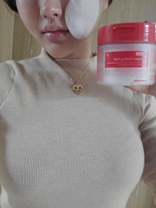 메디필 레드 락토 콜라겐 필링패드 — 5점을 준 리뷰어가 2021년 3월 올린 사용 사진