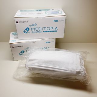 나무드 [식약처허가] KF-AD 국내생산 메디토피아 비말차단 마스크 50매 대대형 헬스 운동 2 BOX — 5점을 준 리뷰어가 2021년 10월 올린 사용 사진