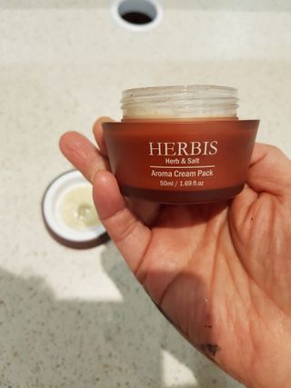 약손명가코스메틱 헤르비스 아로마 크림팩 50ml — 5점을 준 리뷰어가 2021년 2월 올린 사용 사진