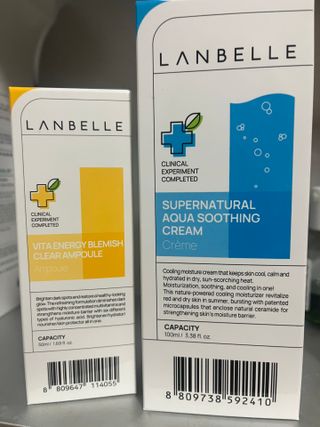 랑벨 수퍼내츄럴 아쿠아 수딩 크림 100ml — 5점을 준 리뷰어가 2022년 4월 올린 사용 사진