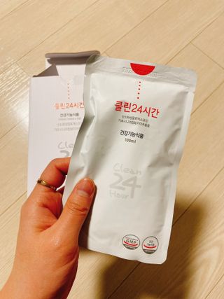 클린24시간 1BOX(5포) + 전용보틀(500ml) — 5점을 준 리뷰어가 2023년 1월 올린 사용 사진