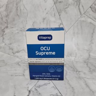 뉴트리션팩토리 비타프렙 오큐슈프림 루테인 오메가3 1050mg — 5점을 준 리뷰어가 2021년 8월 올린 사용 사진