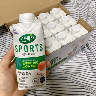 셀렉스스포츠 셀렉스 스포츠 웨이 프로틴 복숭아_ 330ml x 12팩 — 5점을 준 리뷰어가 2021년 8월 올린 사용 사진