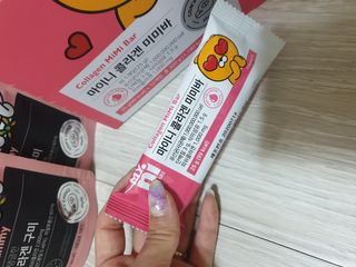 일동제약 마이니 마이니 늘씬날씬 콜라겐 세트 — 5점을 준 리뷰어가 2021년 2월 올린 사용 사진