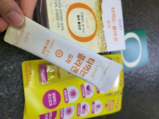 [음료수 대신 가능!]  빠르게 흡수되는 아임오 타먹는 콜라겐 1박스 — 4.5점을 준 리뷰어가 2023년 4월 올린 사용 사진