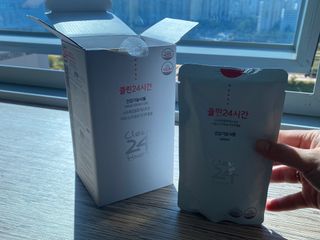 클린24시간 1BOX(5포) + 전용보틀(500ml) — 5점을 준 리뷰어가 2022년 10월 올린 사용 사진