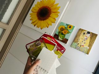 [3M 코맨드] 무타공 못없이 액자걸이 부착 테이프 혼합팩 16종 기획세트 — 4점을 준 리뷰어가 2024년 5월 올린 사용 사진