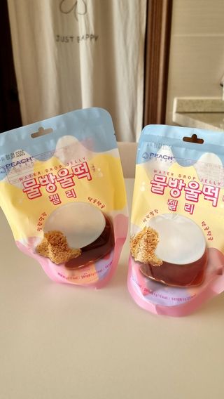 (주) 피치코리아 물방울떡젤리 X 2개입 — 5점을 준 리뷰어가 2022년 11월 올린 사용 사진