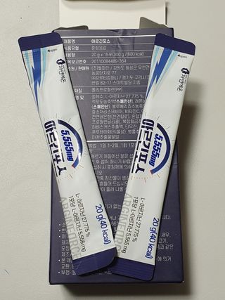 자연에온 아르긴포스 L-아르기닌 5555mg 스틱 15개입 1박스 — 5점을 준 리뷰어가 2021년 4월 올린 사용 사진