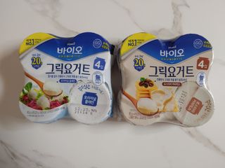 매일바이오 그릭요거트 오리지널 플레인 4개, 로스터리 커피믹스 4개 — 4점을 준 리뷰어가 2021년 12월 올린 사용 사진