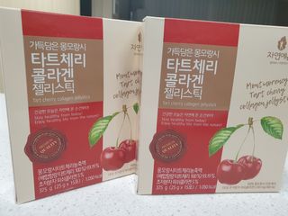 자연에온 가득담은 몽모랑시 타트체리 콜라겐 젤리스틱 — 4점을 준 리뷰어가 2021년 1월 올린 사용 사진