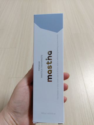 매스티나 프리미엄 매스티스 치약 — 4점을 준 리뷰어가 2021년 5월 올린 사용 사진