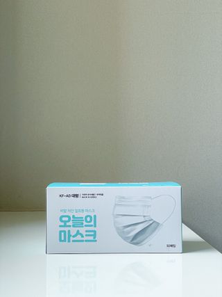 [심폐소생소] 오늘의마스크 KF-AD 비말차단 황사 여름용 마스크 — 5점을 준 리뷰어가 2021년 7월 올린 사용 사진