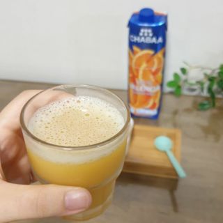 [차바] 발렌시아 오렌지주스 2개 — 5점을 준 리뷰어가 2021년 10월 올린 사용 사진