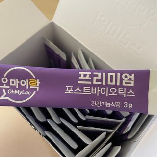 [유산균] 오마이락 프리미엄 포스트바이오틱스 30P — 5점을 준 리뷰어가 2022년 11월 올린 사용 사진