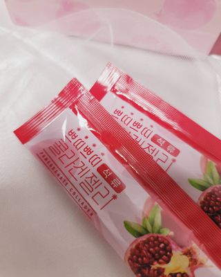 헬스업_쁘띠쁘띠석류콜라겐젤리_20g x 14포 — 5점을 준 리뷰어가 2021년 3월 올린 사용 사진