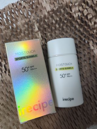 아이레시피 모이스트터치 스포츠 선밀크 50ml (SPF50+ PA+++) — 5점을 준 리뷰어가 2023년 7월 올린 사용 사진