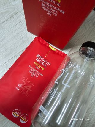 클린24시간 레드박스 1BOX(5포) + 전용보틀(500ml) — 5점을 준 리뷰어가 2024년 3월 올린 사용 사진