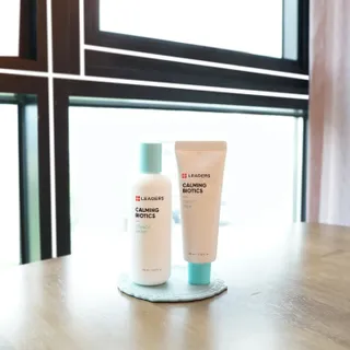 리더스코스메틱 리더스 카밍 바이오틱스 #1등 진정 기획세트 [에센스 워터150ml + 크림 마스크80ml] — 5점을 준 리뷰어가 2022년 9월 올린 사용 사진