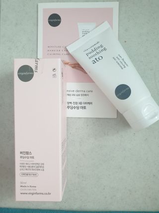 냉장고에 넣어요, 붉은 트러블 피부 다음날 진정되요 [버진팜스 푸딩수딩아토] — 5점을 준 리뷰어가 2021년 1월 올린 사용 사진