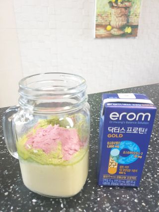 이롬 erom 닥터스 프로틴 골드 — 5점을 준 리뷰어가 2021년 4월 올린 사용 사진
