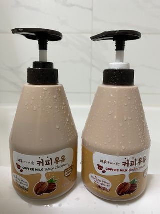 [과일나라] 피부가 마시는 커피우유 바디클렌저&바디로션 — 4.5점을 준 리뷰어가 2022년 3월 올린 사용 사진