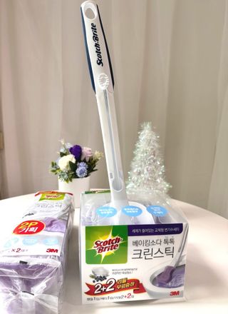 3M 스카치브라이트 크린스틱 베이킹소다 핸들 + 리필 9입 + 캐디증정 — 5점을 준 리뷰어가 2023년 9월 올린 사용 사진