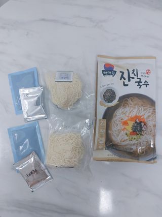[한면원] 잔치국수 2인분 — 4점을 준 리뷰어가 2022년 7월 올린 사용 사진