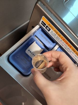 라라앤모어 유아 액체세제+세탁기클리너 — 5점을 준 리뷰어가 2022년 2월 올린 사용 사진