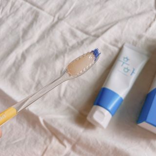 [심폐소생소] 무불소 임산부 천연 치약 — 5점을 준 리뷰어가 2021년 8월 올린 사용 사진