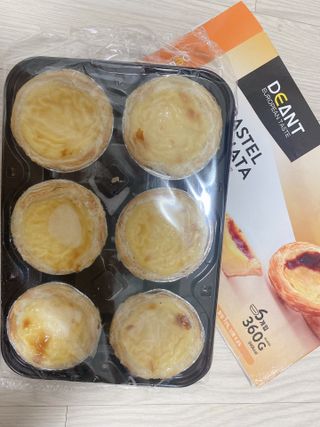 디앙뜨 포르투갈 에그타르트 오리지널 맛+패션후르츠 맛 중 택1 — 3점을 준 리뷰어가 2021년 7월 올린 사용 사진