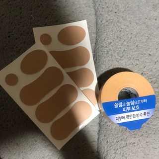 3M 넥스케어 물집방지쿠션테이프 1매 + 물집방지패드 10매 — 5점을 준 리뷰어가 2024년 4월 올린 사용 사진
