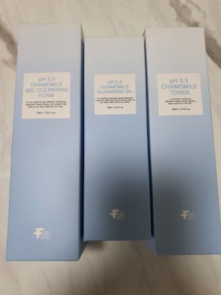 페브유 / FABYOU 페브유 pH5.5 캐모마일 젤 클렌징 폼 + 클렌징 오일 + 토너 3종 세트 — 5점을 준 리뷰어가 2021년 6월 올린 사용 사진