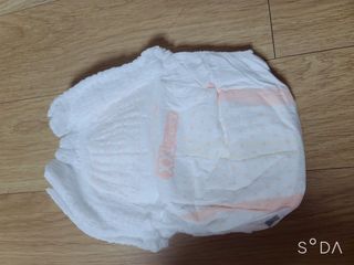 오브맘 밤 프리미엄 아기 기저귀 팬티형 밴드형 — 5점을 준 리뷰어가 2021년 1월 올린 사용 사진