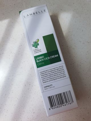 랑벨 랑바이오 블랙 시카 크림 50ml(블랙비 프로폴리스, 시카 4종, 판테놀 10 함유) — 5점을 준 리뷰어가 2022년 6월 올린 사용 사진