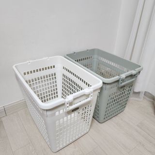 창신리빙 프랑코 빨래바구니 50L 2P 세트 — 5점을 준 리뷰어가 2023년 2월 올린 사용 사진