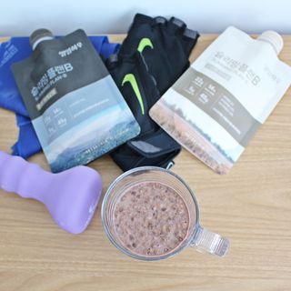 일일하우 슬리밍 플랜B 고소한 귀리맛, 진한 카카오맛 (체중조절식) — 5점을 준 리뷰어가 2023년 7월 올린 사용 사진