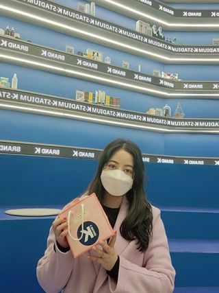 브랜드K 플래그십스토어 [브랜드K X 피플앤코]아트델리 리얼 콜라겐핏 커버 쿠션+리필 민트/핑크 중 랜덤 제공 — 5점을 준 리뷰어가 2022년 1월 올린 사용 사진