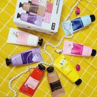 쿤달 BT21 시어버터 앤 마카다미아 퓨어 핸드크림 50ml 7구 기프트 세트 — 4.5점을 준 리뷰어가 2021년 3월 올린 사용 사진