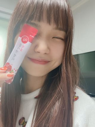 함초록 Rg+ 석류콜라겐젤리 — 5점을 준 리뷰어가 2021년 3월 올린 사용 사진