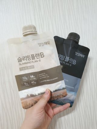 일일하우 슬리밍 플랜B 고소한 귀리맛, 진한 카카오맛 (체중조절식) — 5점을 준 리뷰어가 2023년 8월 올린 사용 사진